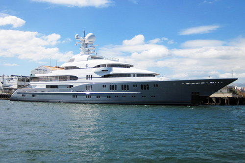 full size photograph Superyacht TV in Subic Bay Philippines