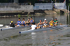 rowing Pasig River