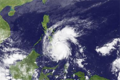 super typhoon Bopha satellite