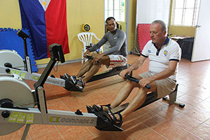 complete workout indoors rowing